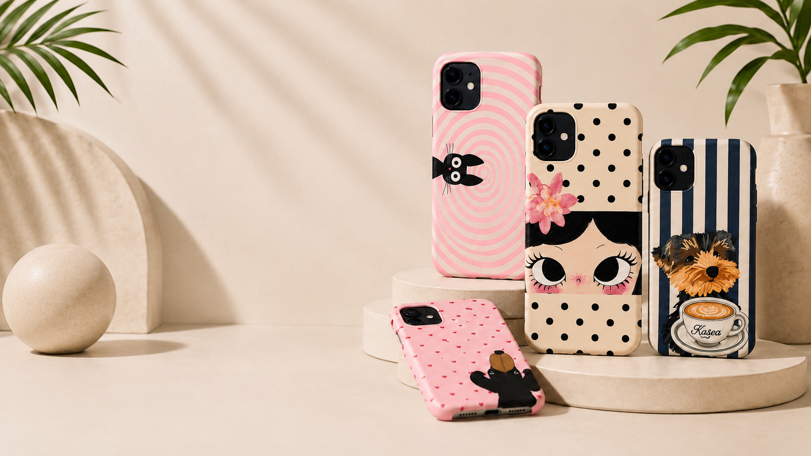 Portada Kasea con funda de móvil premium